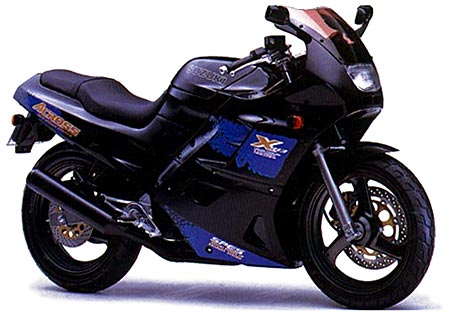 Suzuki gsx 250 across